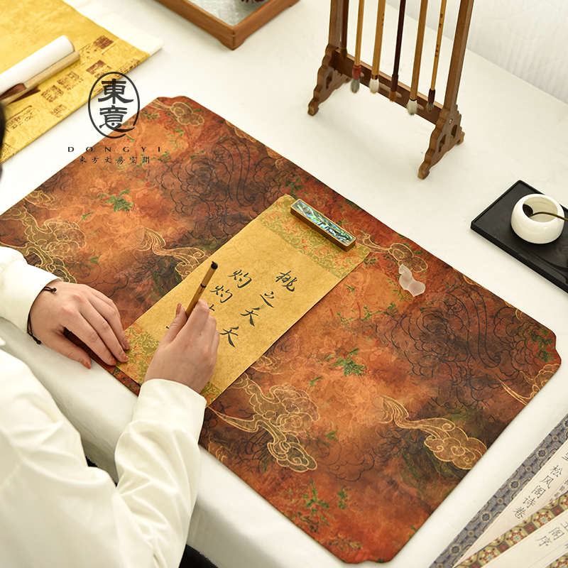 仿香云纱双面书法垫毛毡练字专用书画毛毡垫布国风毛笔字桌垫布