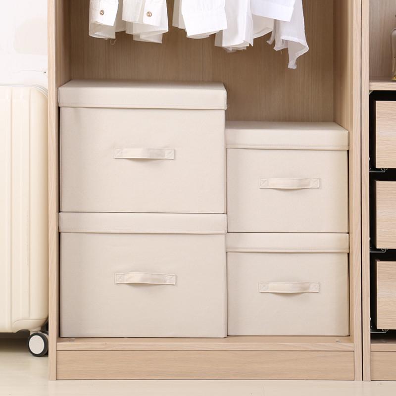 牛津布布艺家用大号有盖可折叠衣柜收纳盒整理箱装衣物衣服收纳箱