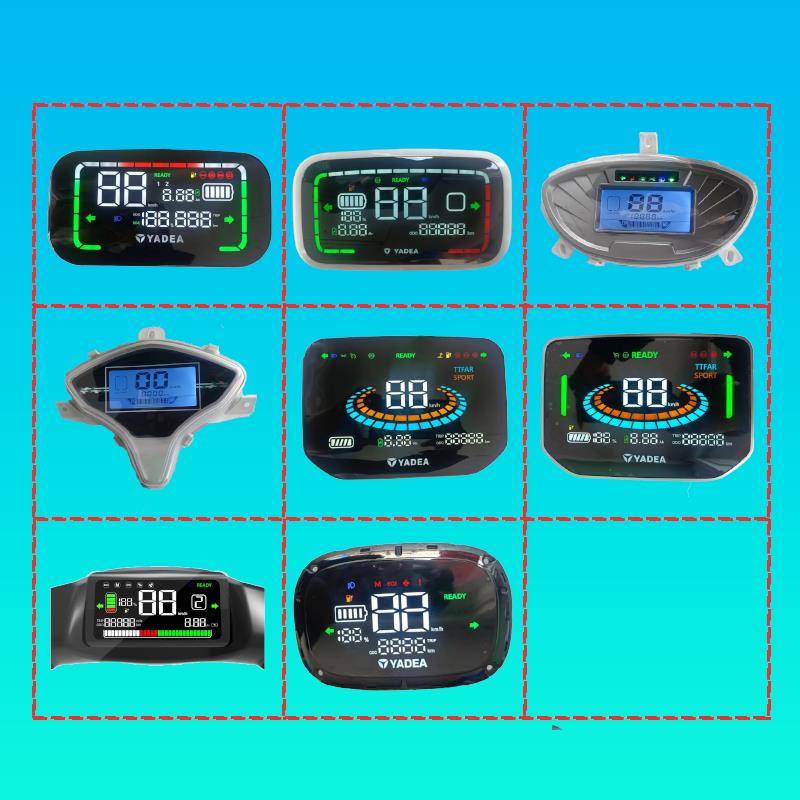 适用雅迪电动车仪表T7E9冠能探索E10E6豪战战威显示屏一线通仪表