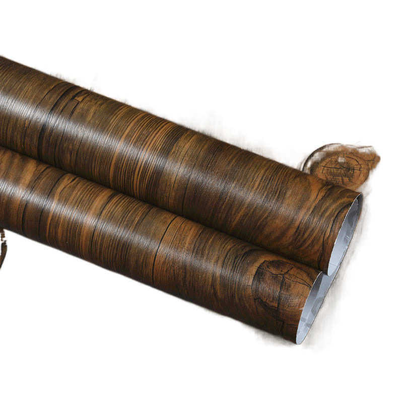 黑色家具翻新贴纸木纹素色PVC自粘墙纸壁纸衣柜现代防水木门纯色,家居饰品,衣柜贴,淘宝优惠券,粉丝福利购,淘宝优惠卷