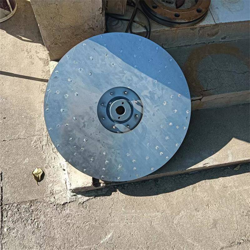 铝镁合金叶轮AYF30-600-7.5汽轮机油箱风机 排油烟风机专用叶轮图片
