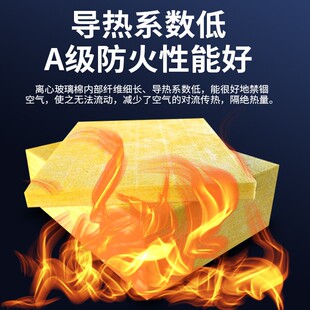 厂家直销华美玻璃棉板高密度隔音棉隔热保温棉板防火玻璃棉