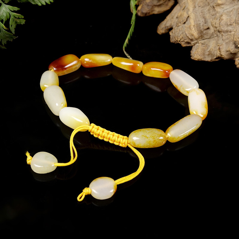 收藏新疆和田玉籽料原石肉质细腻油润石来运转手串25.15克,珠宝/钻石/翡翠,其他,淘宝优惠券,粉丝福利购,淘宝优惠卷