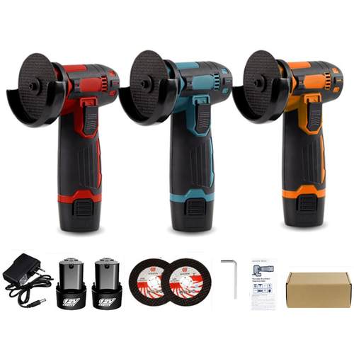 12v锂电有刷小角磨机打磨切割磨光机多功能迷你抛光砂光高手持式