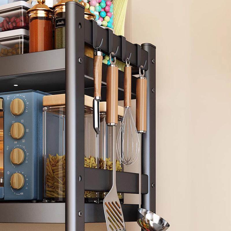 厨房置物架落地多层家用菜架子微波炉水果收纳筐可移动锅架菜篮子,收纳整理,整理架/置物架/收纳架,淘宝优惠券,粉丝福利购,淘宝优惠卷