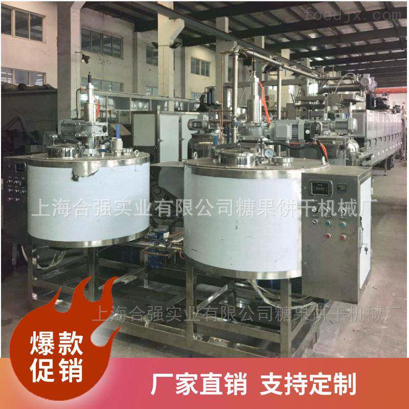 上海合强HQ-150~600糖果生产线视频 硬糖软糖生产线 太妃糖成型机