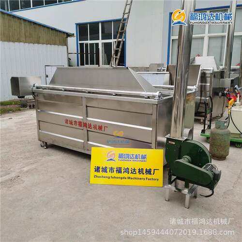炸鸡爪生物颗粒油炸锅自动出料虎皮鸡爪油炸锅