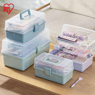 33学生用储物盒大号 爱丽思药箱工具带格收纳整理分类美术箱MYKIT