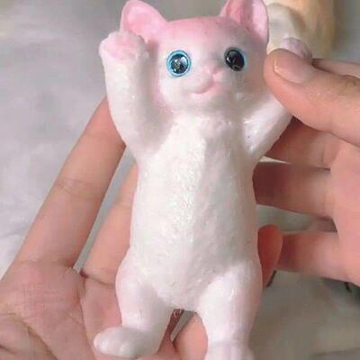 Novelty Slow Rebound Cat Doll Squeeze Toy Cartoon Colorful
