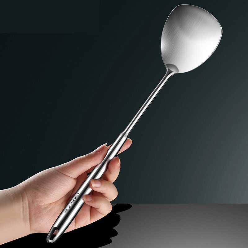 官方旗舰店正品锅铲铁锅专用德国进口304不锈钢迷你盾形铲头厨房