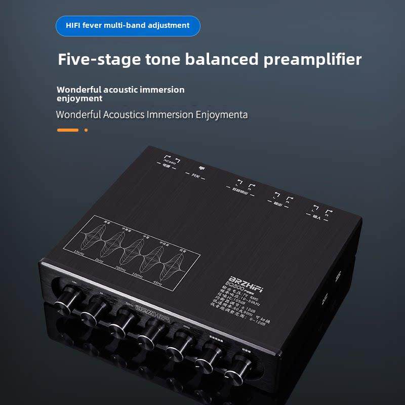 伟良EQ500SE发烧级前级放大器5段EQ音调音频处理效果器小型调音台