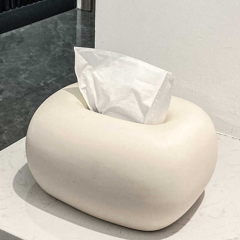 ins奶油风纸巾盒客厅茶几家用小众抽纸盒餐桌面巾纸盒创意装饰品