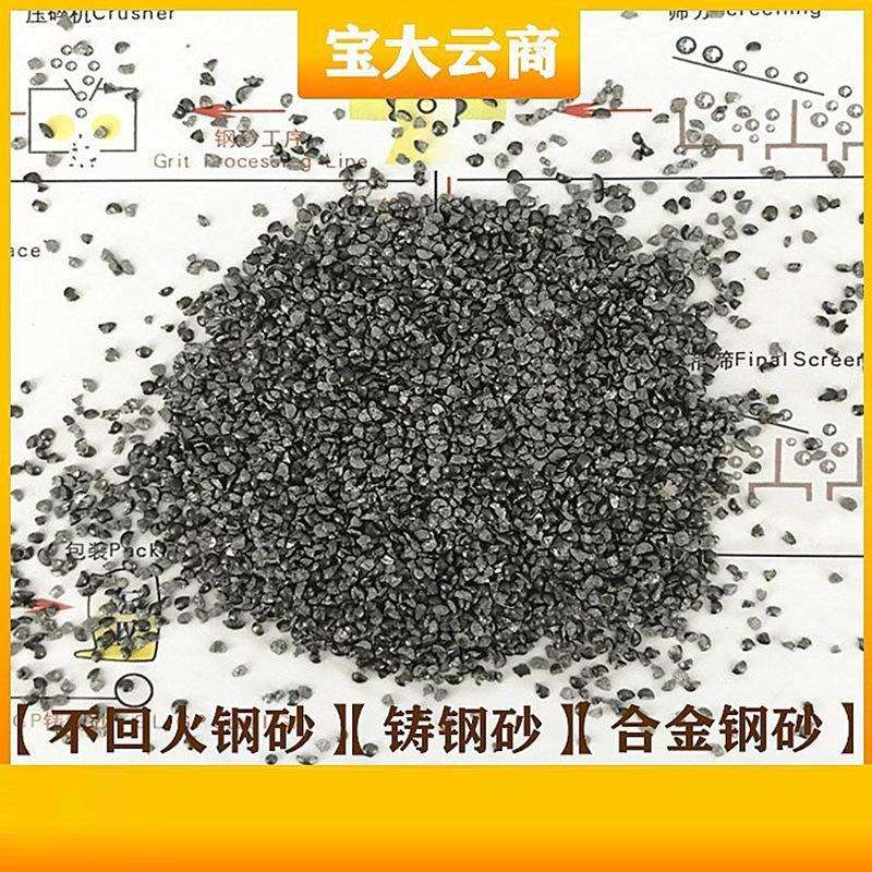 铸钢砂GL16/SG1.4 直销棱角钢砂 喷砂机专用磨料 圆角除锈 研磨砂图片