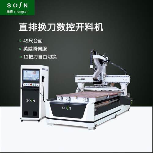 49尺直排换刀开料机直排换刀开料机厂家SX128A-12