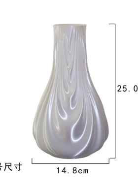 正品Z筑梦坊家灵汐-3D打印花瓶装水 白色S轻奢摆件客厅花器居装饰