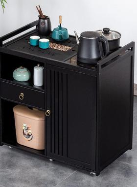 茶柜车茶边几可茶移动实木茶台烧水壶桌一体阳台家XYR用中式茶组