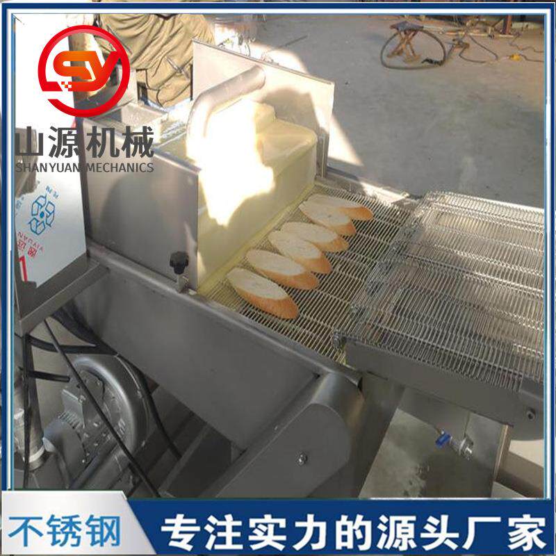淋吐司面包片机淋浆设NAX备 盼盼包黄面油器 奶香片带加热裹浆机