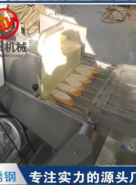 淋吐司面包片机淋浆设NAX备 盼盼包黄面油器 奶香片带加热裹浆机