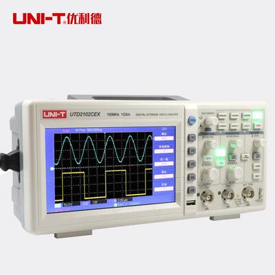 数字示波器双通道100M带宽7寸彩屏数字示波器UTD2102CEX