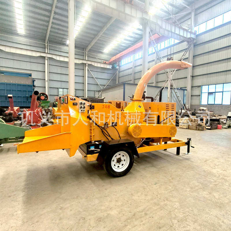 6158型树枝粉碎机移动果园藤条枝条粉碎机园林绿化树杈树叶碎枝机