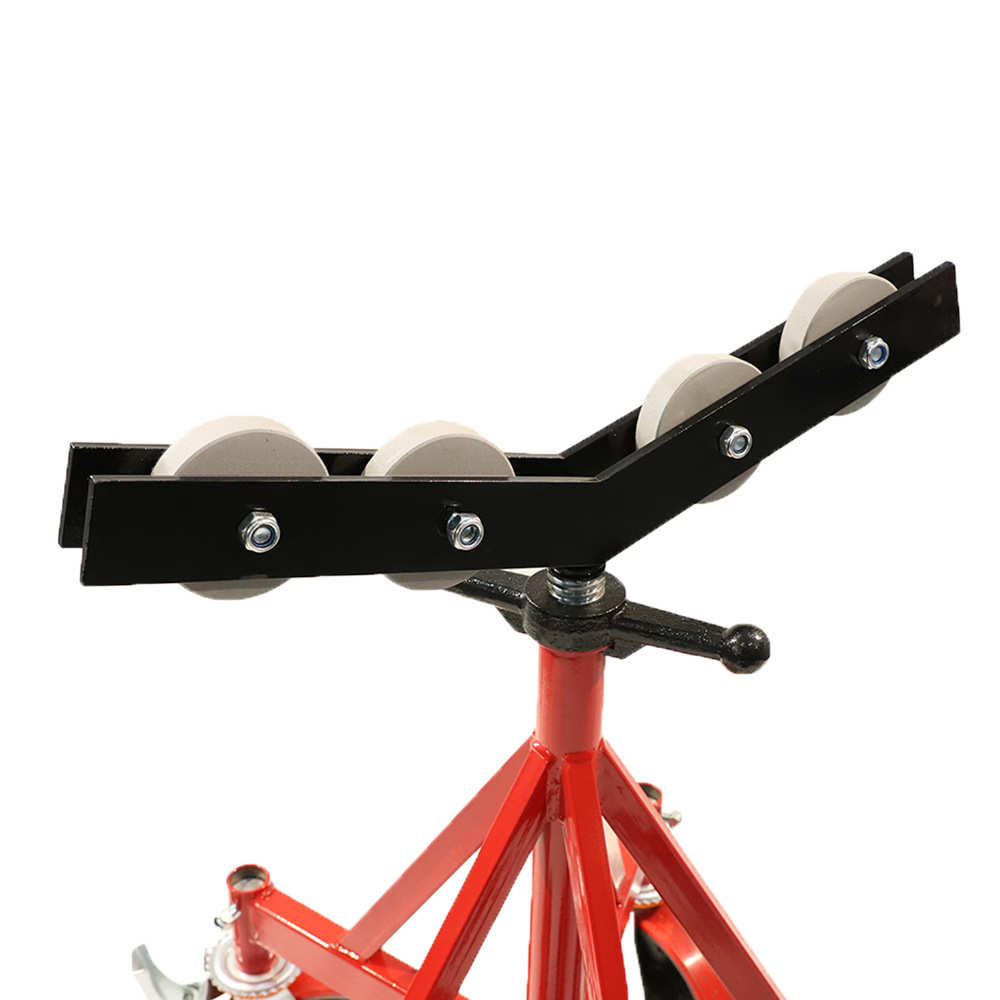 5轮支架滚轮管子支架龙门架管子台钳可调式管子支架厂家批发