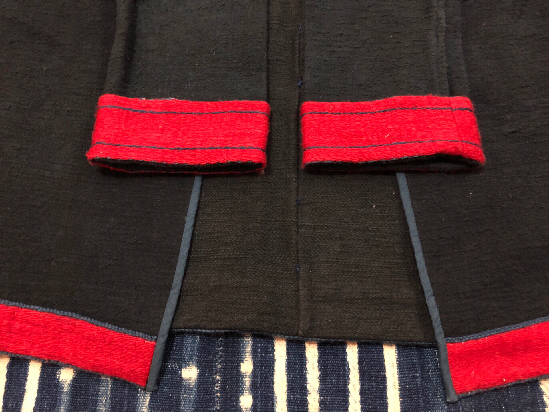 VISVIM 15AW SANJURO NATURAL DYE COAT — label