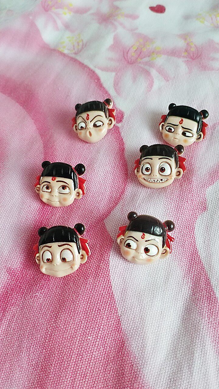 千睿 哪吒之魔童降世 卡通胸针 6只 天猫优惠券折后￥9.98包邮（￥12.98-3）