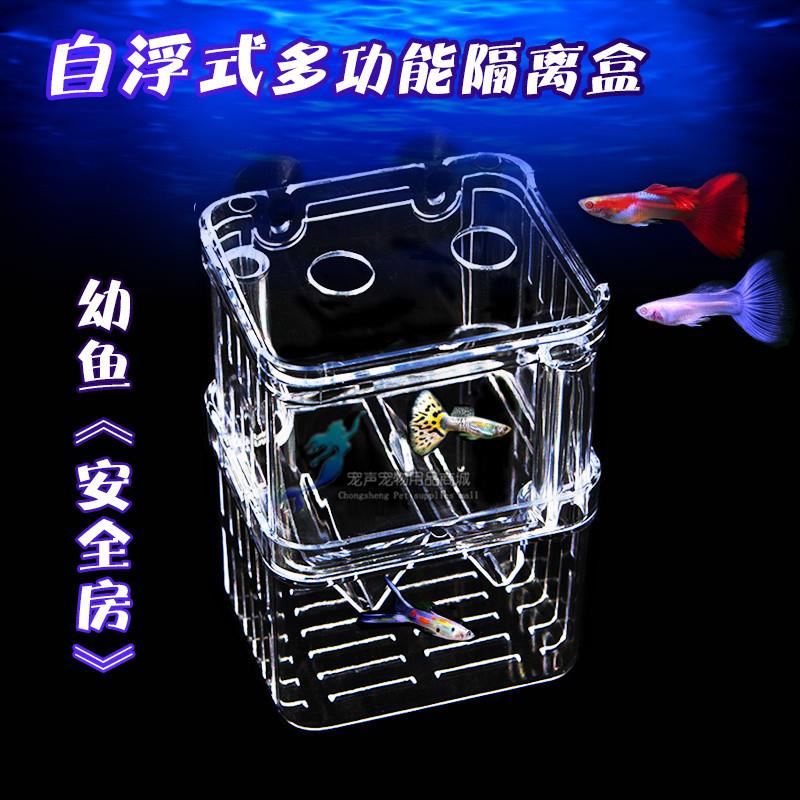 雀鱼FZH-001繁殖盒鱼缸亚克化力隔离盒特大号产苗孔卵孵产房小鱼图片