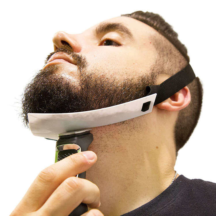 Neckline guide下巴脖子修剪胡子造型器 颈背胡须造型尺剃须工具