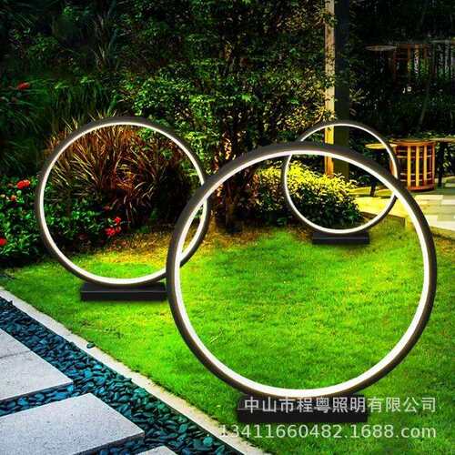 户墅外创意环形草坪灯园庭院花灯防水现代室外别CY-CPD30景观灯太