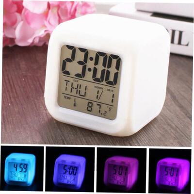 Night-light LED electronic clock alarm small 夜光静音小闹钟
