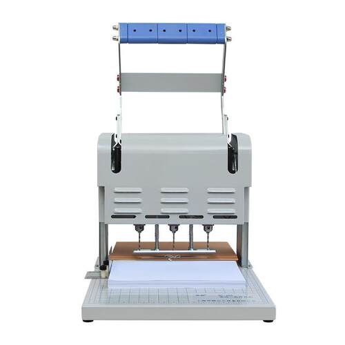 奇砚QY-40A电动三孔打孔机人事档案盒装订机QY-3108线装卷宗文书