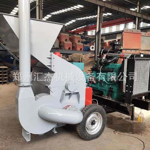 树枝粉碎机家用小型可移动秸秆木材碎木机园林果园树叶枝条碎枝机