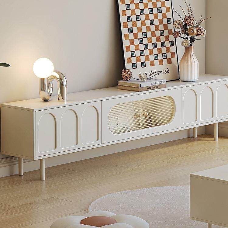 法式奶油风茶几电视柜2026新款小户型客厅家用收纳储物柜地柜