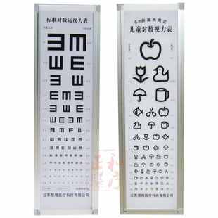 5M標(biāo)準(zhǔn)對(duì)數(shù)視力表燈箱5米成人兒童款 水果贈(zèng)遮眼板指揮棒鋁合金LED