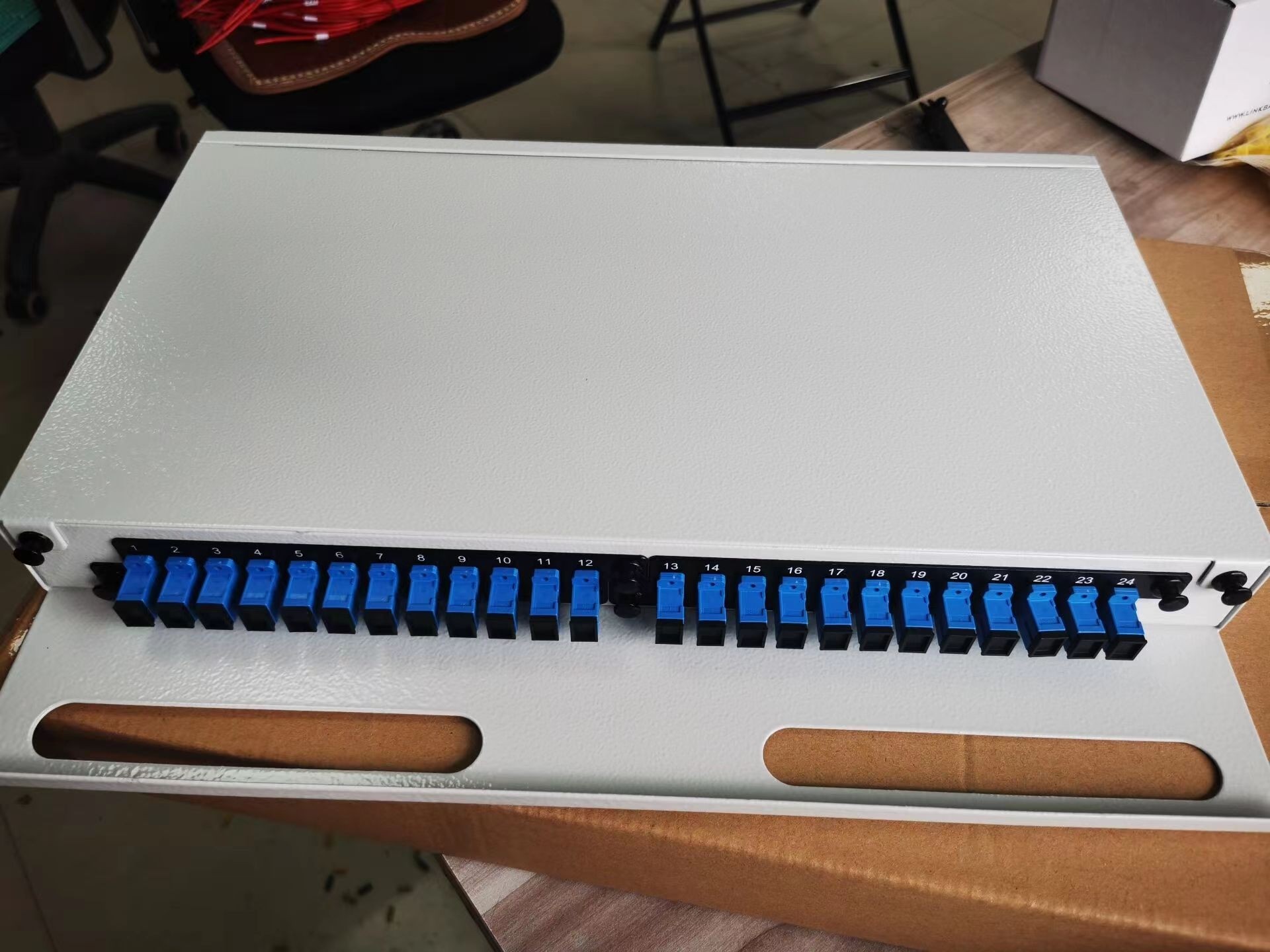 浙大中控光纤接续盒SUP-A-12,LC双工法兰,原包装出货