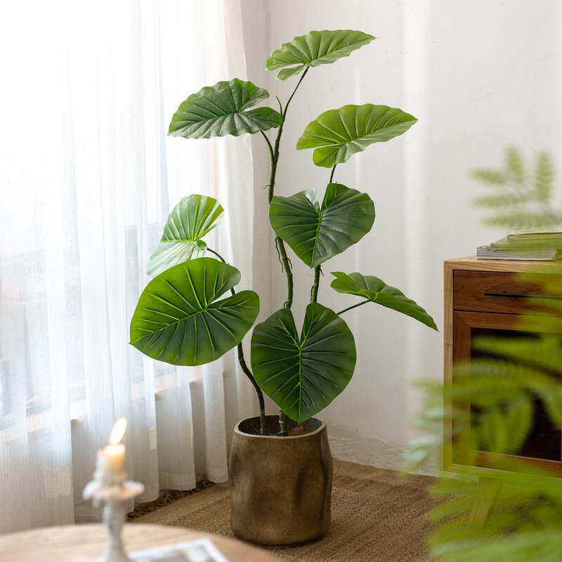 彷真仙芋树室内假树盆景大型落地高档家居装饰彷生植物假绿植盆栽