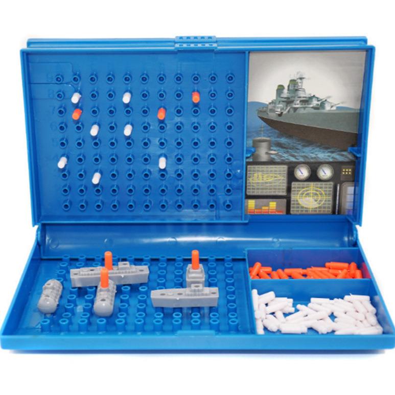 对打海战舰对战海战船游戏棋定位逻辑思维双人益智亲子桌面玩具