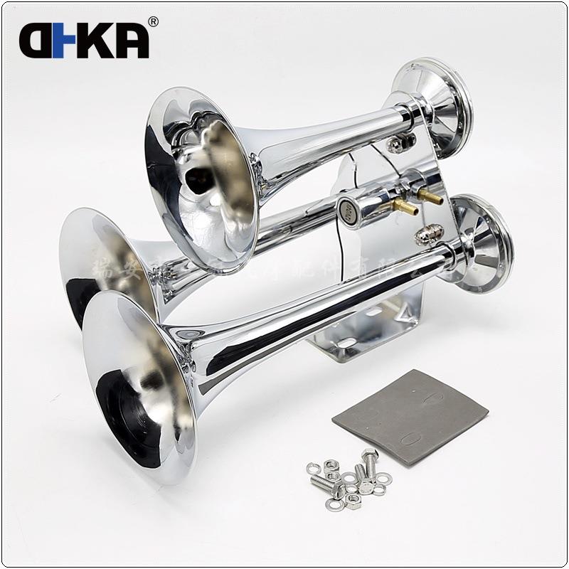 DHKA亚冠-AS095现货 大三管气喇叭 12V/24V 卡车货车轮船用 145dB