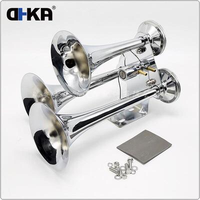 DHKA亚冠-AS095现货 大三管气喇叭 12V/24V 卡车货车轮船用 145dB