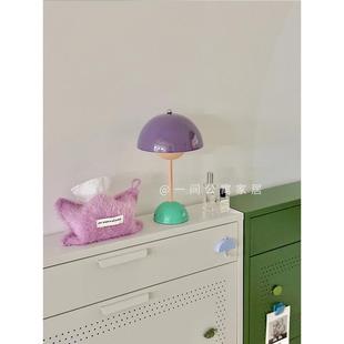 一间公寓家居ins丹麦花苞灯台灯撞色创意氛围充电小夜灯圣诞礼物