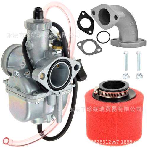 越野摩托125 140 212CC VM22 26mm化油器进气管海绵空滤器4件套件