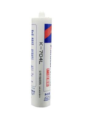 卡夫特704有机硅密封胶白色黑色膏状流淌型电子胶K-704 300ml大支