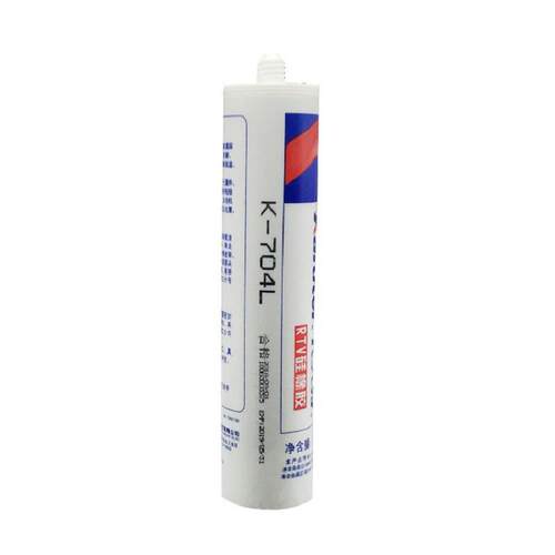 卡夫特704有机硅密封胶白色黑色膏状流淌型电子胶K-704 300ml大支
