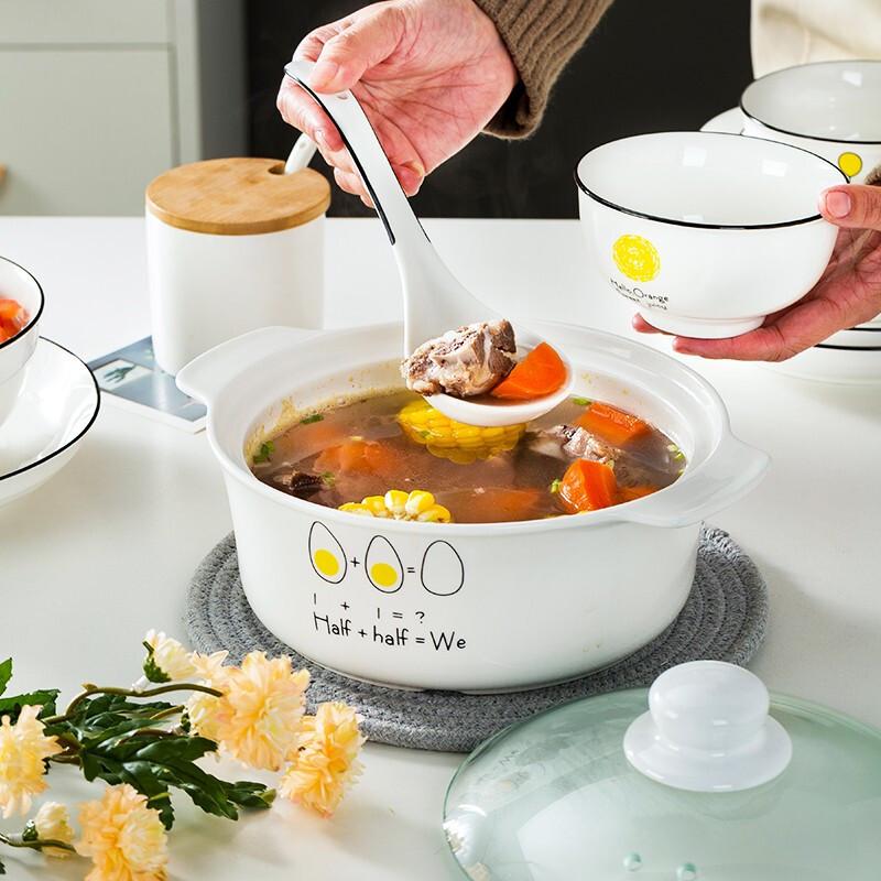 网红碗碟套装陶瓷餐具菜盘子北欧家用碗盘创意礼品碗筷套装