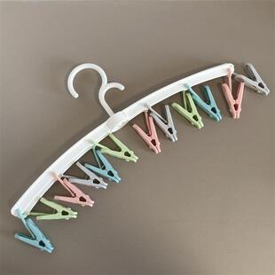 包邮 振兴家用折叠晾袜架晾晒架防风防滑落衣夹内衣裤夹衣架