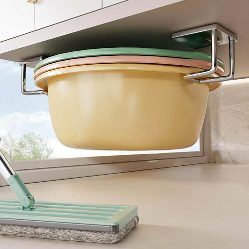 Stainless Steel Face Basin Storage Rack, Bathroom Cabinet Un