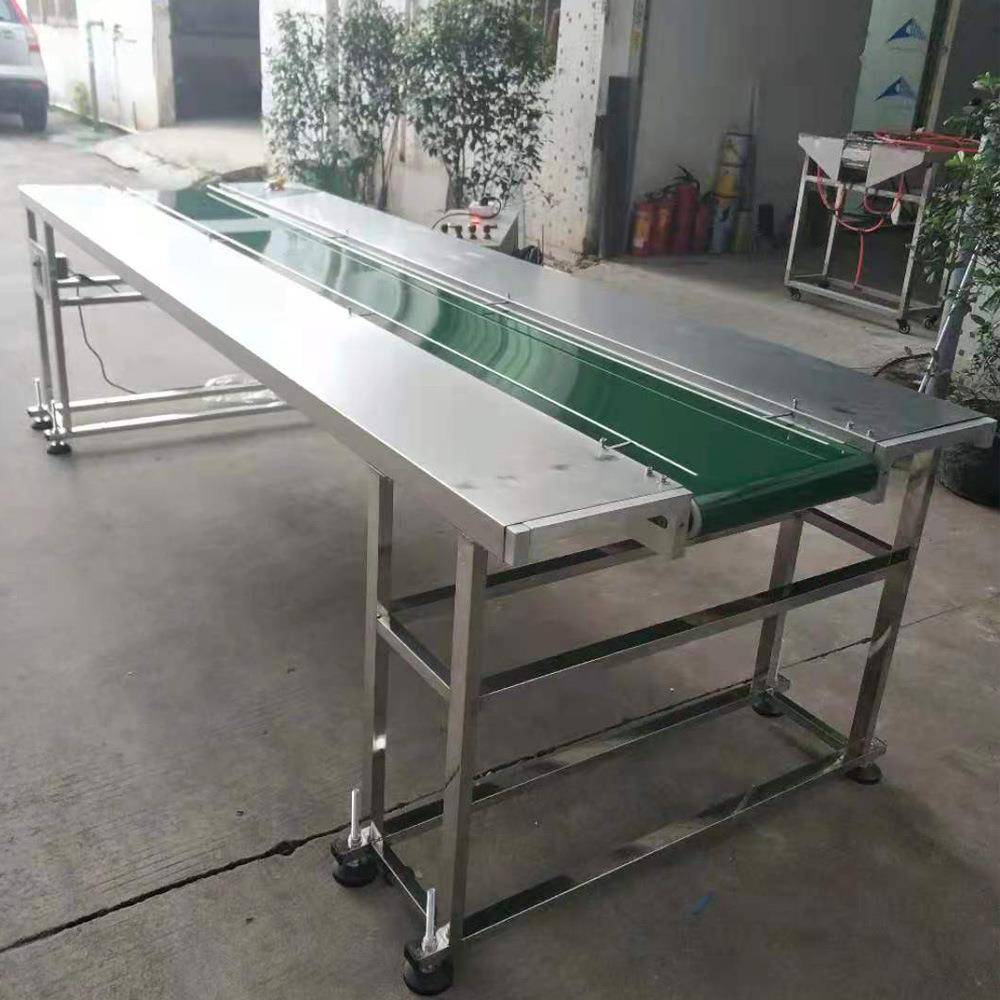 PVC绿色输送带加长输送带配边封机使用带桌面输送带传送皮带