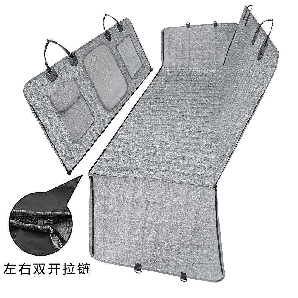 亚马逊新款可拆分车载宠物垫 防水防脏后排汽车坐垫车用狗狗车垫