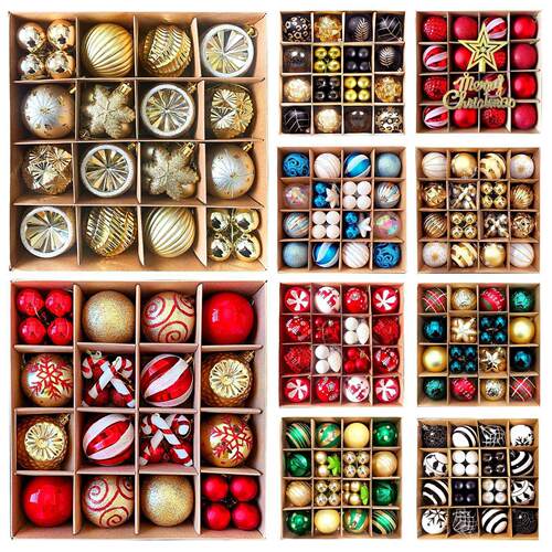 Christmas Decoration 6cm Christmas Ball Gift圣诞球圣诞树挂件